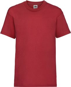 Fruit of the Loom SC221B - T-shirt bambino Value Weight Rosso