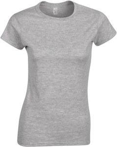 Gildan GI6400L - T-shirt da donna 100% cotone Sport Grey