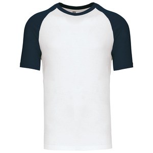 Kariban K330 - T-SHIRT BASEBALL - T-SHIRT UOMO BICOLORE White/Navy