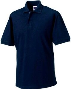 Russell RU599M - Polo piqué resistente:misure extra large 5XL e 6XL Blu oltremare