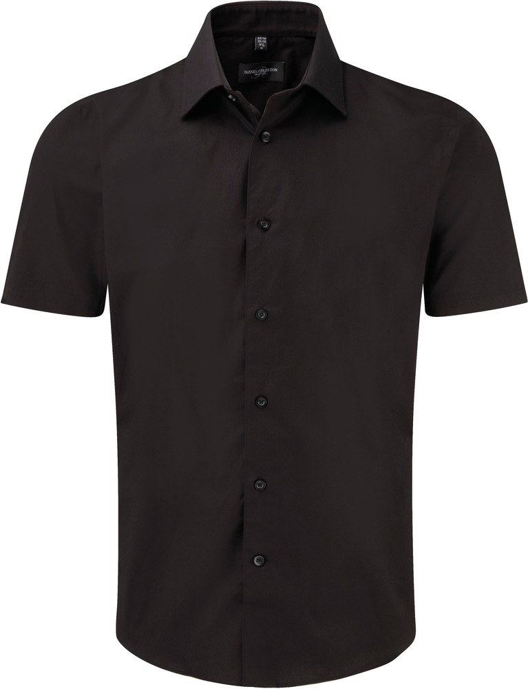 Russell Collection RU947M - Camicia Stretch attillata maniche corte