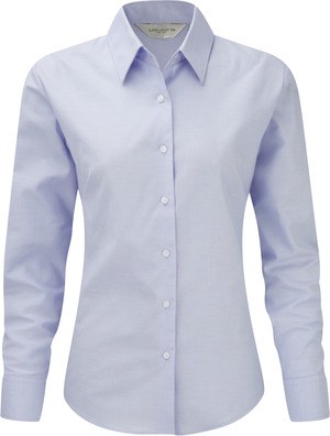 Russell Collection RU932F - Camicia donna Oxford maniche lunghe