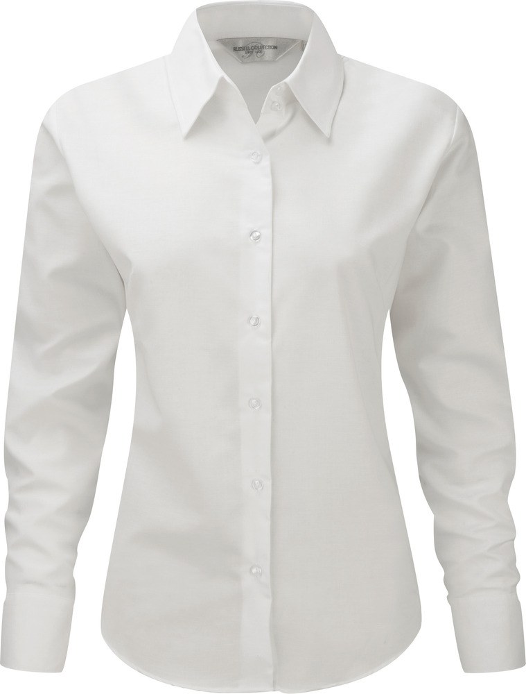 Russell Collection RU932F - Camicia donna Oxford maniche lunghe