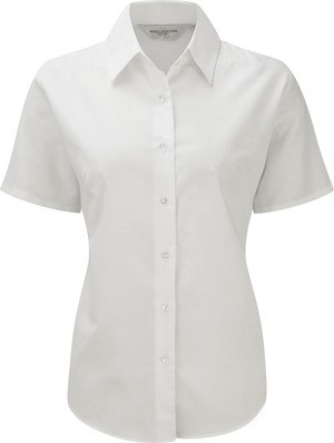 Russell Collection RU933F - Camicia donna Oxford maniche corte