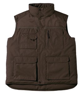 B&C Pro CGJUC40 - Gilet da lavoro Marrone scuro