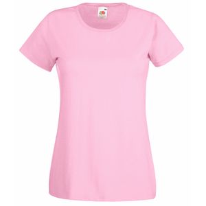Fruit of the Loom SS050 - T-shirt Lady-Fit Value Weight Rosa chiaro