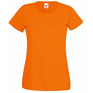 Fruit of the Loom SS050 - T-shirt Lady-Fit Value Weight Orange