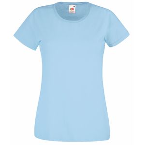 Fruit of the Loom SS050 - T-shirt Lady-Fit Value Weight Sky Blue