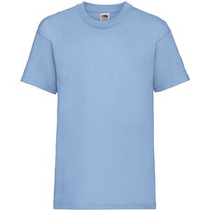 Fruit of the Loom SS031 - T-shirt bambino Value Weight Cielo