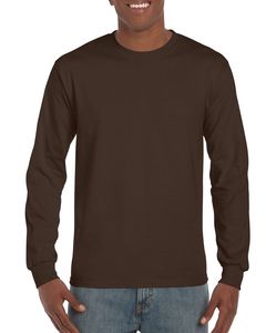 Gildan GD014 - T-shirt Ultra maniche lunghe Cioccolato scuro