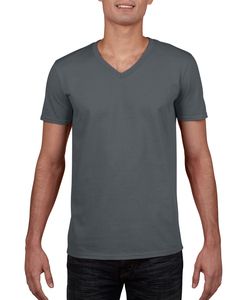 Gildan GD010 - T-shirt uomo con scollatura a V Softstyle® Charcoal