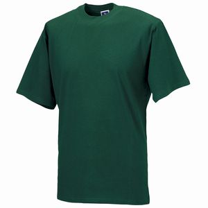 Russell J180M - T-shirt classica in filato super continuo in ordito Bottle Green