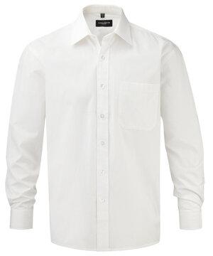 Russell Collection R-936M-0 - Camicia Popeline puro cotone maniche lunghe