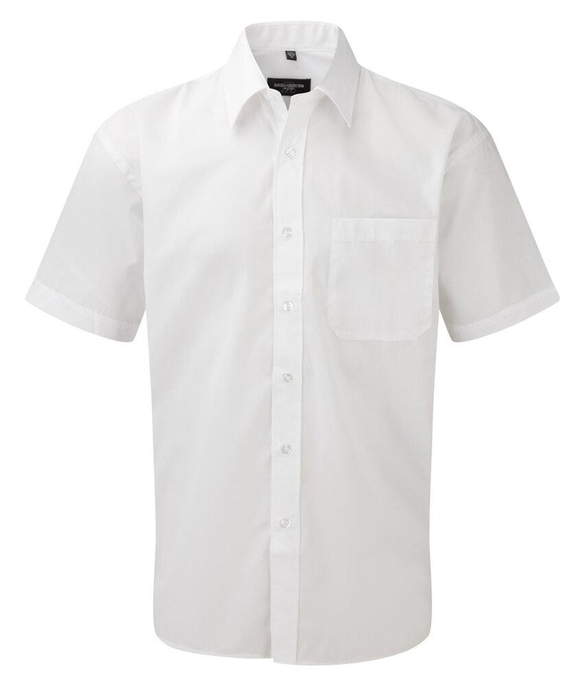 Russell Collection R-935M-0 - Camicia uomo popeline maniche corte