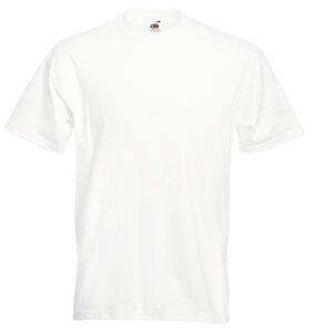 Fruit of the Loom 61-044-0 - T-shirt da uomo in 100% cotone super premium Bianco