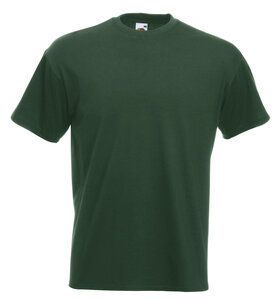 Fruit of the Loom 61-044-0 - T-shirt da uomo in 100% cotone super premium Verde bottiglia