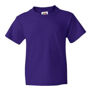 Fruit of the Loom 61-033-0 - T-shirt bambino Value Weight Purple