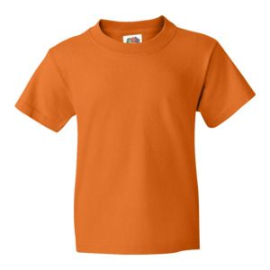 Fruit of the Loom 61-033-0 - T-shirt bambino Value Weight Orange