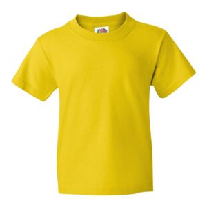 Fruit of the Loom 61-033-0 - T-shirt bambino Value Weight Sunflower