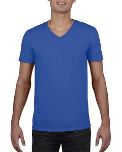 Gildan 64V00 - T-shirt uomo con scollatura a V Softstyle® Blu royal