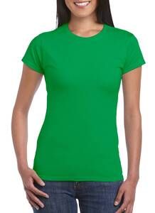 Gildan 64000L - T-shirt da donna a maniche corte RingSpun Irish Green
