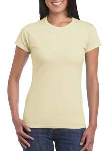 Gildan 64000L - T-shirt da donna a maniche corte RingSpun Sabbia