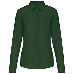 Kariban K549 - JESSICA - CAMICIA DONNA MANICHE LUNGHE POLICOTONE POPELINE Verde bosco