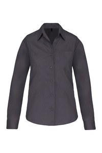 Kariban K542 - CAMICIA DONNA MANICHE LUNGHE POPELINE Zinco