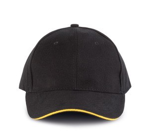 K-up KP011 - ORLANDO - CAPPELLINO UOMO Black / Yellow