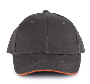 K-up KP011 - ORLANDO - CAPPELLINO UOMO Grigio scuro / Arancio