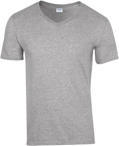 Gildan GI64V00 - T-shirt uomo con scollatura a V Softstyle® Sport Grey