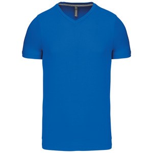 Kariban K357 - T-SHIRT UOMO MANICHE CORTE SCOLLO A V Light Royal Blue