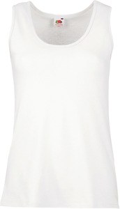 Fruit of the Loom SC61376 - Tank Top Lady-Fit Value Weight Bianco