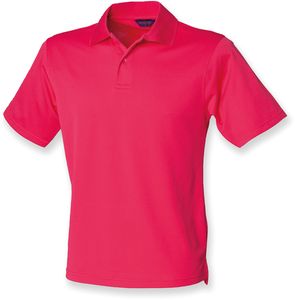 Henbury H475 - Polo da Uomo Coolplus® Bright Pink