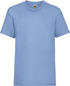 Fruit of the Loom SC221B - T-shirt bambino Value Weight Cielo