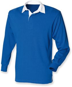 Front Row FR109 - Polo Da Rugby Semplice Da Bambino Lsl Blu royal