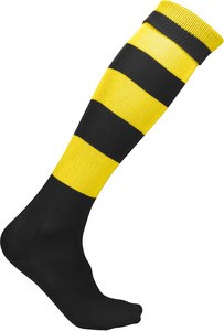 ProAct PA021 - CALZE SPORT A RIGHE Black / Sporty Yellow