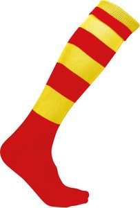 ProAct PA021 - CALZE SPORT A RIGHE Sporty Red / Sporty Yellow