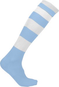 ProAct PA021 - CALZE SPORT A RIGHE Sporty Sky Blue / White