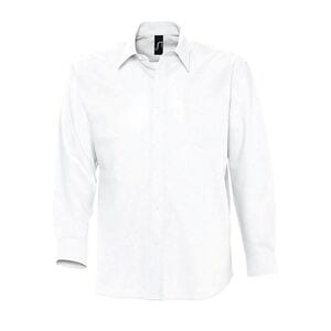 SOL'S 16000 - Boston Camicia Uomo Oxford Manica Lunga Bianco