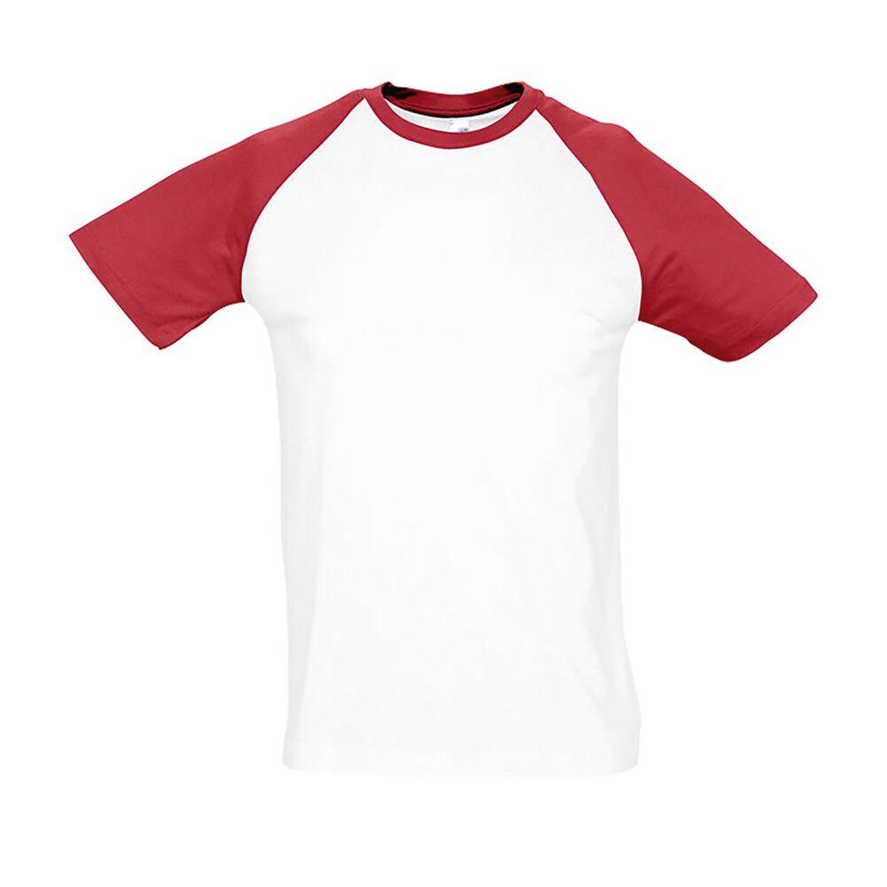 SOL'S 11190 - Funky T Shirt Uomo Bicolore Manica Corta A Raglan