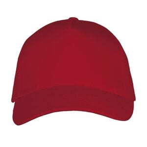 SOL'S 00594 - LONG BEACH Cappellino Adulto A 5 Pannelli Rosso