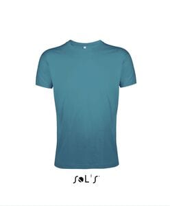 SOL'S 00553 - REGENT FIT T Shirt Uomo Slim Girocollo Manica Corta Blu anatra