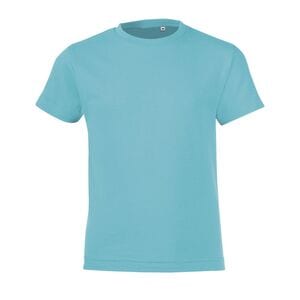 SOL'S 01183 - REGENT FIT KIDS T Shirt Bambino Girocollo Blu atollo