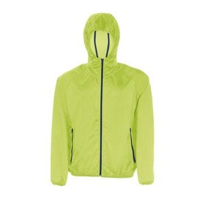SOL'S 01169 - SHORE Giacca Antivento Unisex Verde lime fluo