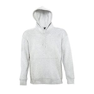 SOL'S 13251 - SLAM Felpa Unisex Con Cappuccio Blanc chiné