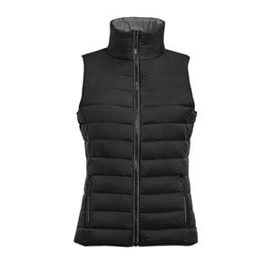 SOL'S 01437 - WAVE WOMEN Gilet Donna Imbottito Leggero Nero