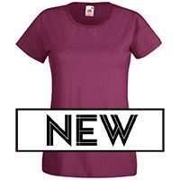 Fruit of the Loom SS050 - T-shirt Lady-Fit Value Weight Burgundy