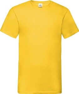 Fruit of the Loom SC22V - T-shirt con scollatura a V Sunflower Yellow