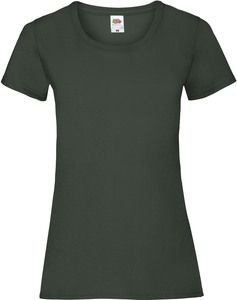 Fruit of the Loom SC61372 - T-shirt da donna in cotone Verde bottiglia